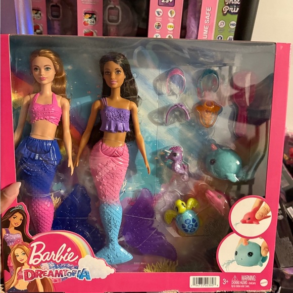 Barbie Other - Barbie Dreamtopia Mermaid Doll Set - Pink and Blue